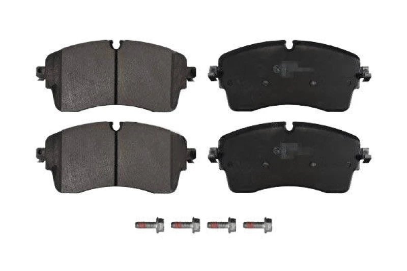 Image of SWAG 33 10 4431 Brake pad set Front Axle, prepared for wear warning indicator, with bolts/screws Brake Pad Set,disc brake (402)