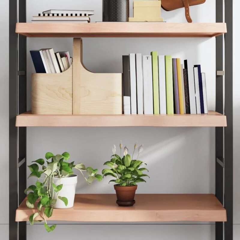 Image of VIDAXL Vidaxl - Wall Shelf Light Brown 100x60x(2-6) cm Treated Solid Wood Oak 8720845814120