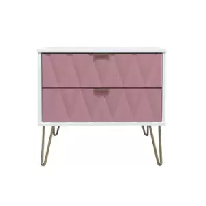 image of Ice 2 Drawer Midi Chest - Pink