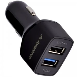 image of Avantree 5.4A Dual USB Quick Car Charger