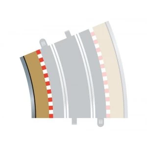 Image of Radius 4 Curve Inner Borders 22.5° (Set Of 4) Scalextric Accessory Pack