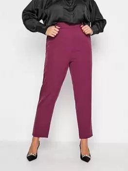 Image of Yours Hazel Tapered Trouser Magenta, Pink, Size 18, Women