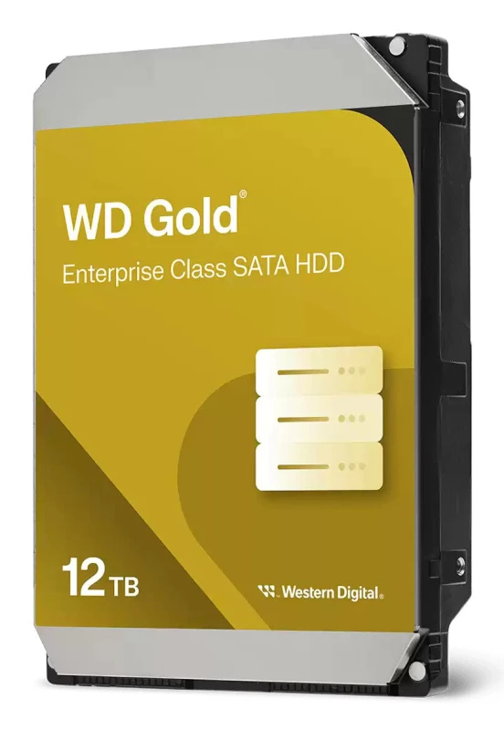 Image of Western Digital Gold WD122KRYZ internal hard drive 12 TB 7200 RPM 512 MB 3.5" Serial ATA III WD122KRYZ