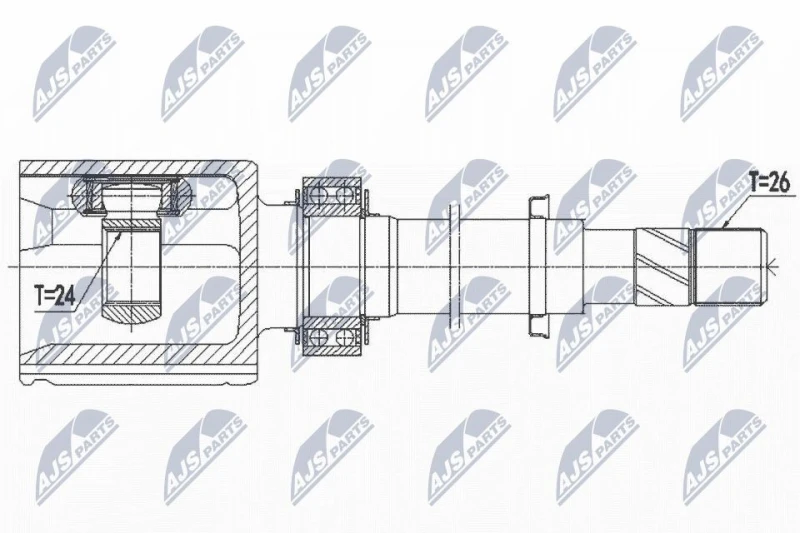 Image of NTY Drive shaft NTY NPW-NS-097