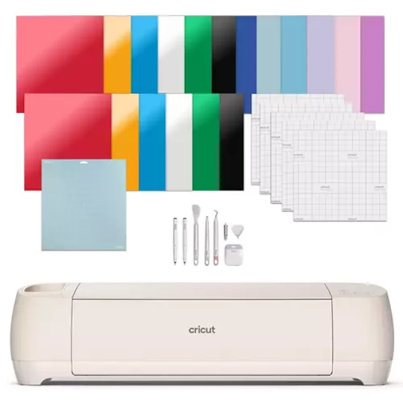 Image of Cricut Explore 4 Essentials Bundle Smart Cutting Machine - Seashell
