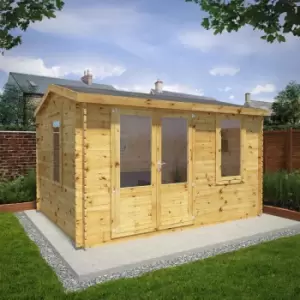 Image of Mercia 4m x 3m 28mm Wall Home Office Elite Cabin