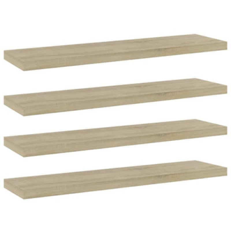 Image of VIDAXL Bookshelf Boards 4 pcs Sonoma Oak 40x10x1.5cm Engineered Wood vidaXL 8720286243817