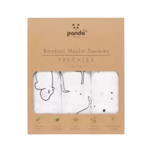 image of Panda 100% Bamboo Baby Muslin Square - Freckles (3 pack)