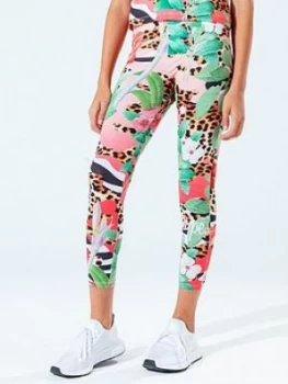 Image of Hype Cherry Jaguar Leggings, Leopard, Size Age: 9-10 Years, Women