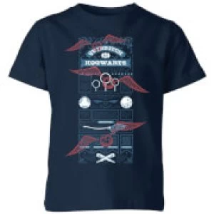 Image of Harry Potter Quidditch At Hogwarts Kids T-Shirt - Navy - 11-12 Years