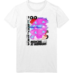 Image of Foo Fighters - Medicine At Midnight Tilt Unisex Large T-Shirt - White