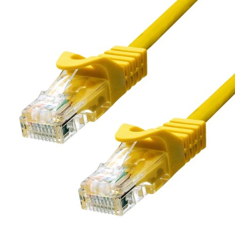 Image of ProXtend CAT5e U/UTP CU PVC Ethernet Cable Yellow 30CM