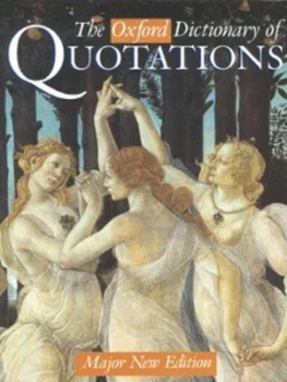 Image of The Oxford Dictionary of Quotations by Elizabeth Knowles Hardback