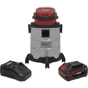 Image of Sealey PC20VCOMBO4 Wet & Dry Cordless Vacuum Cleaner