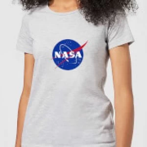 Image of NASA Logo Insignia Womens T-Shirt - Grey - XXL