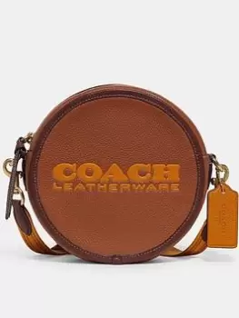 Image of Coach Kia Leather Circle Bag - Brown