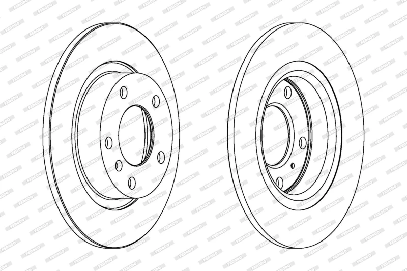 Image of Brake disc FERODO DDF1651C
