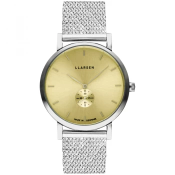 Image of LLARSEN Yellow and Silver 'Josephine' Ladies Classical Watch - 144sys3-mss3-18