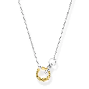 Image of THOMAS SABO Gold Plated Crown Necklace KE1987-849-7-L45V