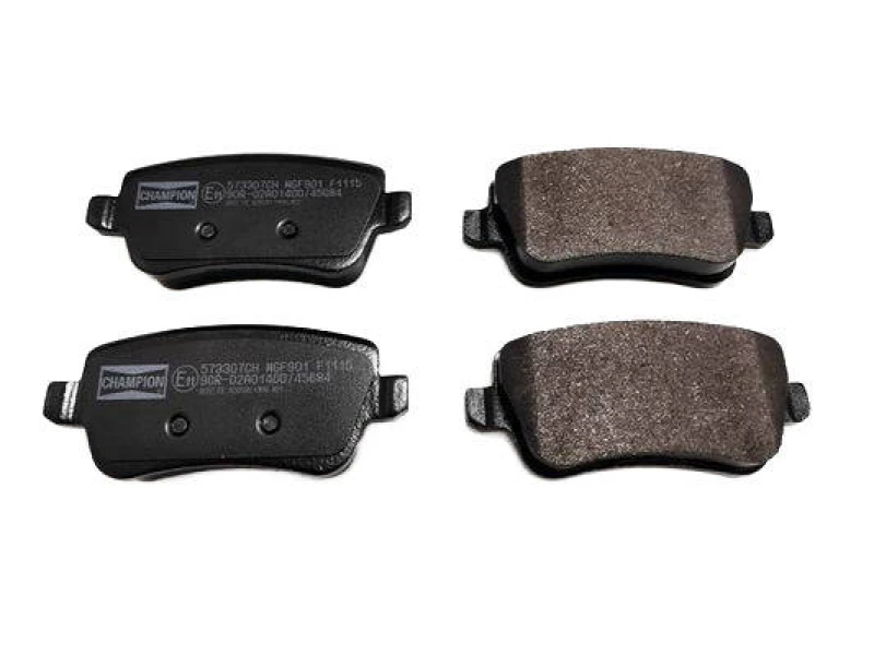 Image of CHAMPION 573307CH Brake pad set not prepared for wear warning indicator Brake Pad Set,disc brake (402)