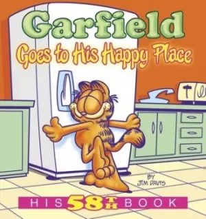 Image of Garfield goes to his happy place by Jim Davis
