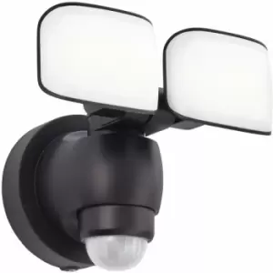 image of Loops - Twin Outdoor Security Spot Light - 2 x 10W Daylight White LEDs - pir Sensor