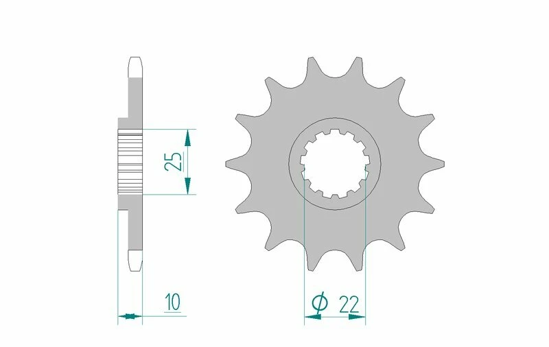 Image of AFAM 21510-15 Chain Pinion Steel Chain Pinion (5480)