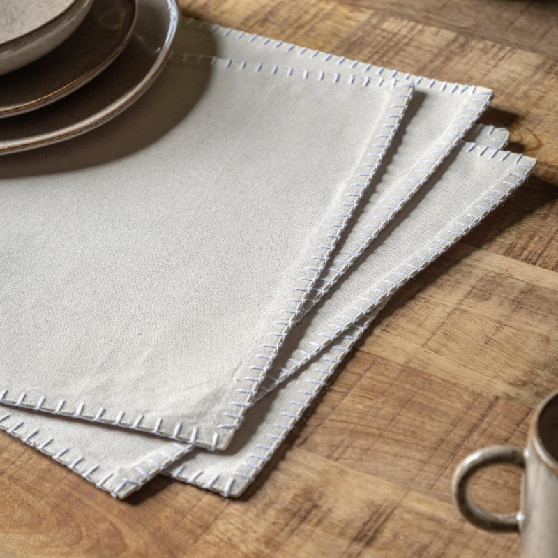 Image of Gallery Interiors Linen Effect Placemat (Pack of 4)