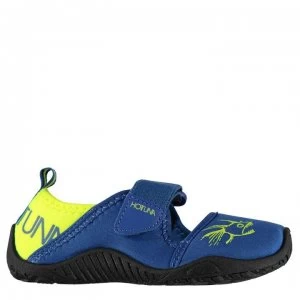 image of Hot Tuna Splasher Strap Childrens Aqua Water Shoes - Royal/Green