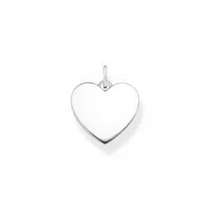 image of Sterling Silver Heart Pendant PE926-001-21