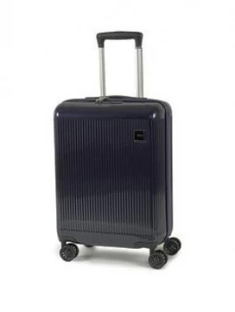 image of Rock Luggage Windsor Carry-On 8 Wheel Navy Suitcase