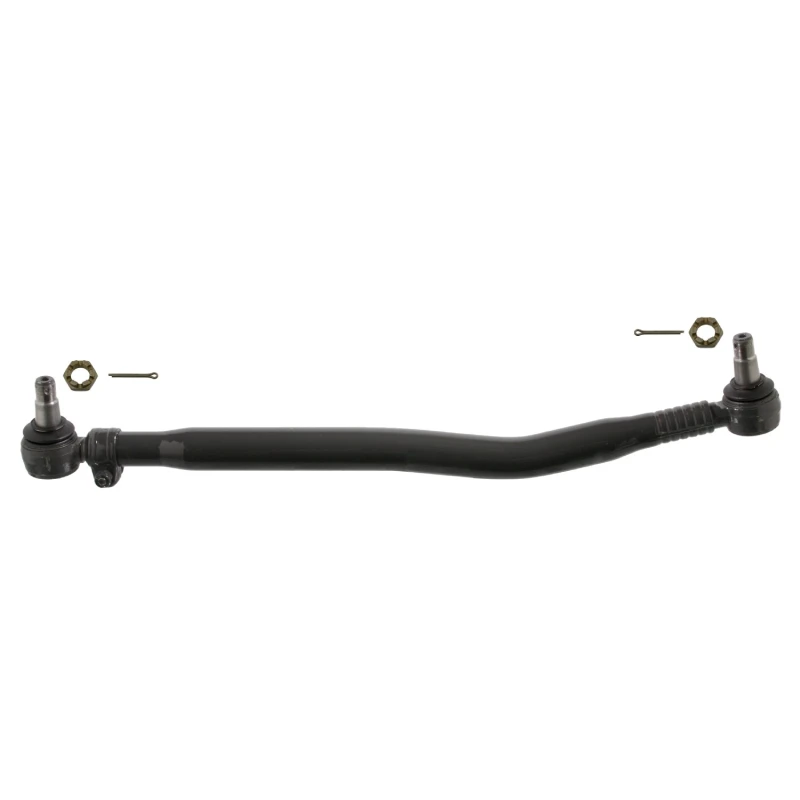 Image of FEBI BILSTEIN 35401 Centre Rod Assembly Front Axle, with castellated nut and split pins, OE Turbo NEW Centre Rod Assembly (285)