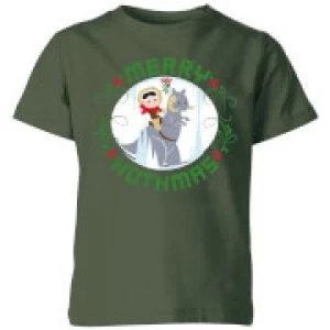 Image of Star Wars Merry Hothmas Kids Christmas T-Shirt - Forest Green - 11-12 Years