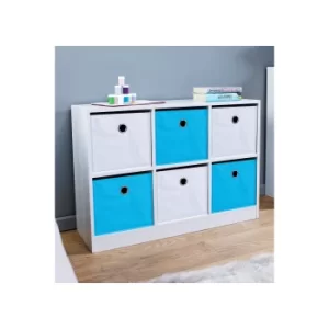 image of Jazz 6 Cube Storage Unit with Drawers