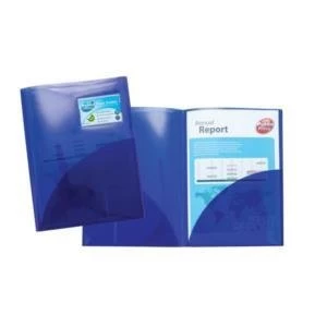 image of Original Concord Twinfile Presentation Folder Polypropylene A4 Blue Pack of 5