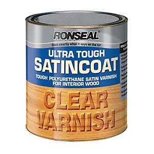 Image of Ronseal Ultra Tough Satincoat Varnish - Satin Clear 2.5L