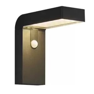 image of Nordlux Alya Solar LED Wall Light with PIR Sensor - Black