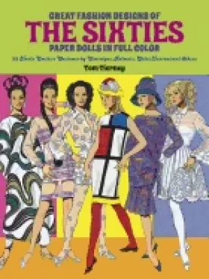 Image of great fashion designs of the sixties paper dolls 32 haute couture costumes
