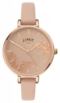 image of Limit Womens Secret Garden Peach Butterfly Dial Watch