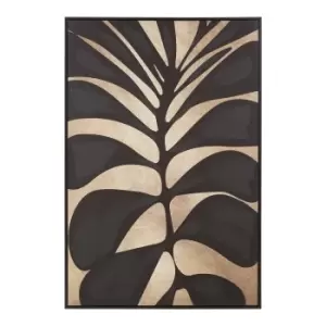 image of Astratto Canvas Wall Art Oil Painting - Black & Gold - 82.6x122.6cm