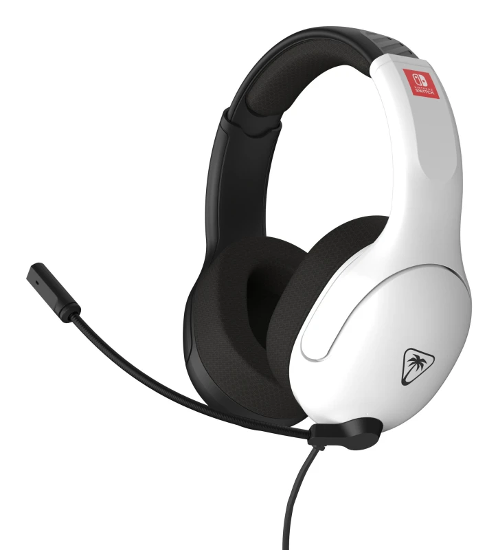 Image of Turtle Beach Turtle Beach Airlite Fit Black and White Wired Gaming Headset with Flip-to-Mute Mic, Over-Ear Premium Comfort and 40mm Speakers. Official