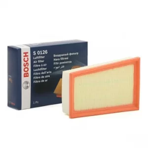 Image of Bosch Air Filter RENAULT,NISSAN F 026 400 126 16546JD20A,16546JD20B,16546JG70A Engine Filter 165466131R,165467978R,165468850R,16546JD20B