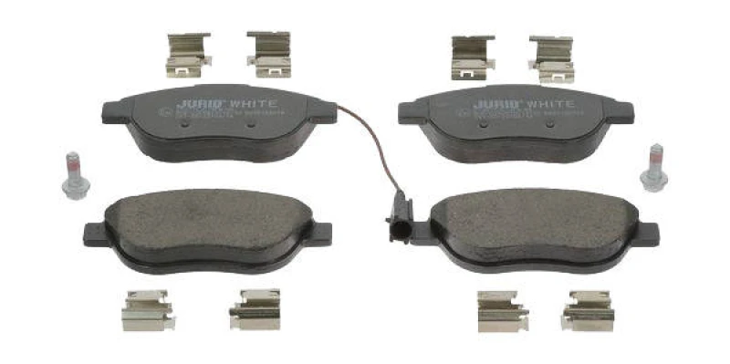 Image of JURID 573075JC Brake pad set incl. wear warning contact, PREMIER Ceramic Brake Pad Set,disc brake (402)
