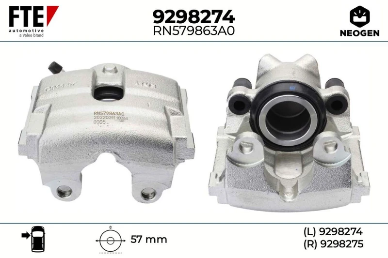 Image of Brake caliper FTE 9298274