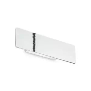 Image of Ideal Lux zig zag 29cm Integrated LED Wall Lamp Chrome, 3000K