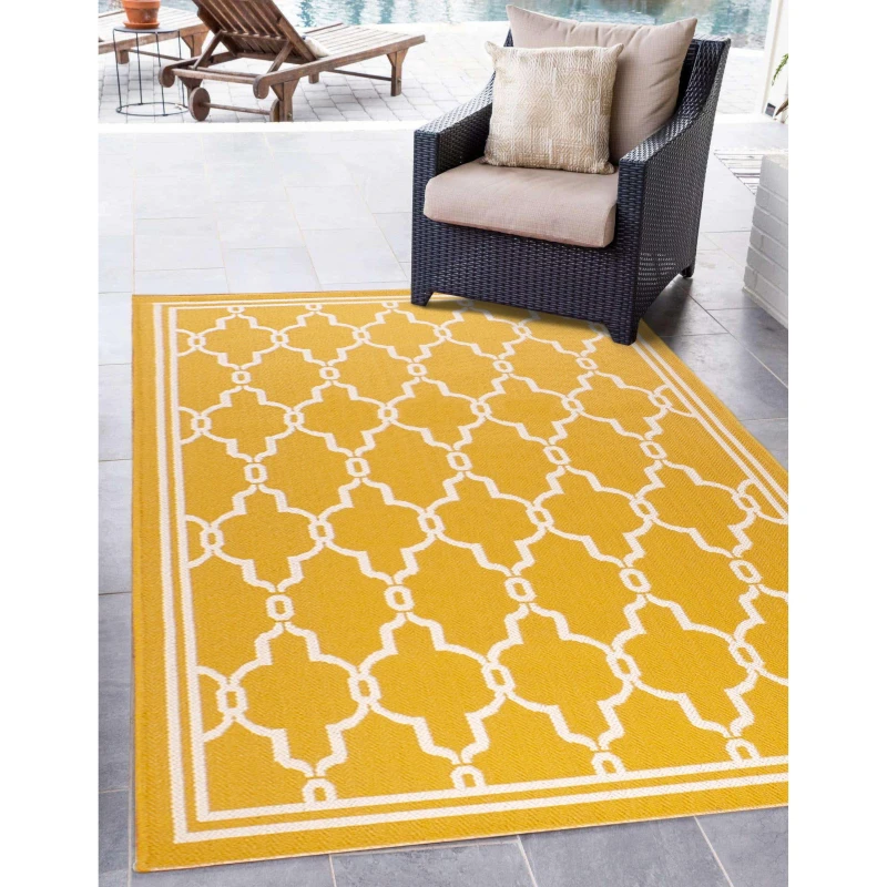 Image of Rugstyle SUMMER BREEZE SPANISH TILE Gold unisex 100x150cm