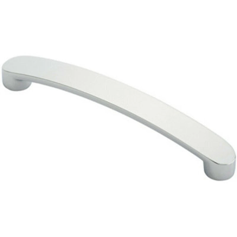 Image of Loops Flat Fronted Bow Pull Handle 140 x 12mm 128mm Fixing Centres Polished Chrome Multi unisex