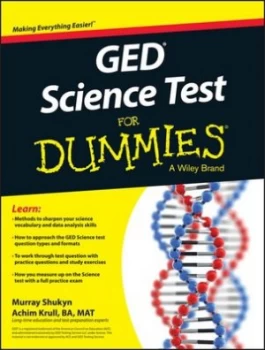 Image of Ged Science Test for Dummies by Murray Shukyn Book