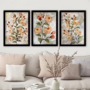 Image of 3SC65 Multicolor Decorative Framed Painting (3 Pieces)