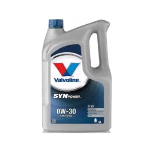 Image of 0w30 Fully Synthetic Valvoline SynPower DT C2 0W30 5 Litre Engine Oil - 873950